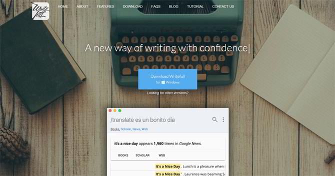 Schreibwerkzeug-Writefull-app