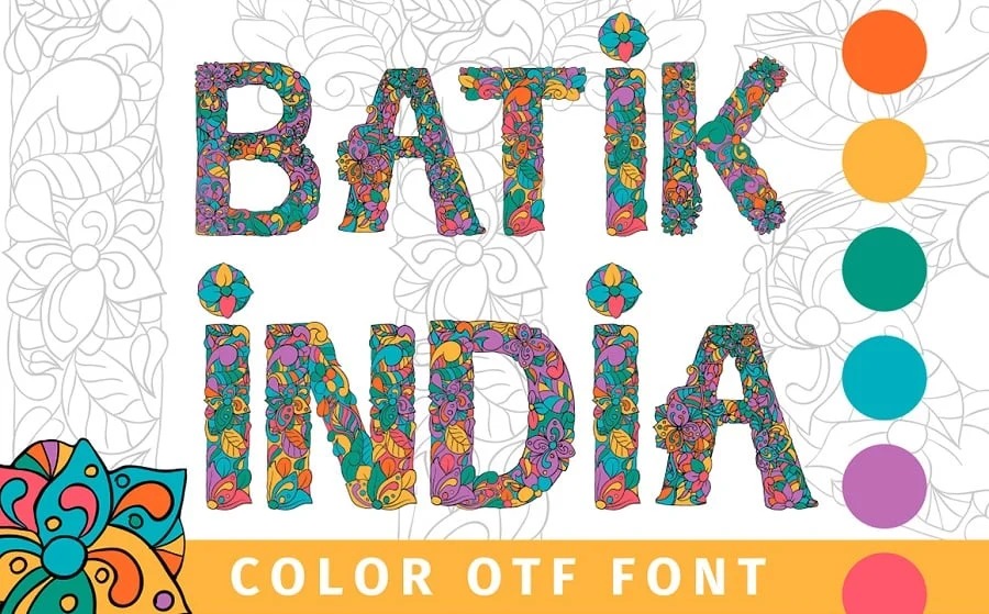 Batik India Color OTF 