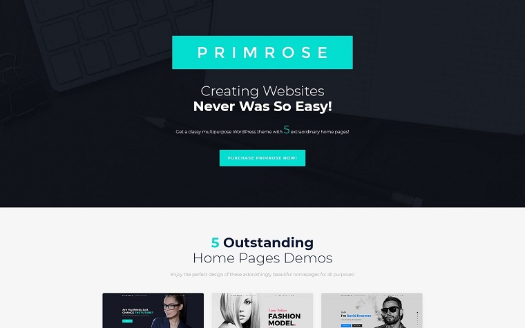 Primrose - uniwersalny motyw WordPress.