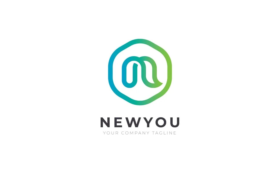 NEWYOU N Letter Logo Template.