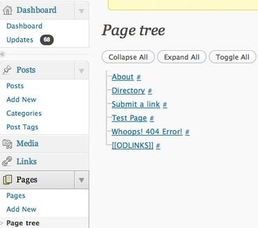 WordPress-page-tree-plugin