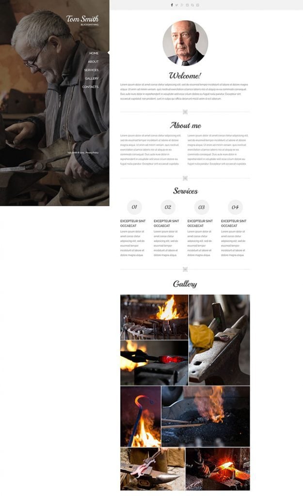 blacksmiths-services-website-template