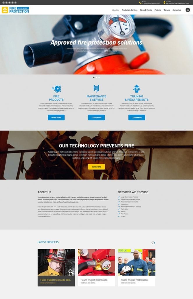 fire-protection-business-website-template
