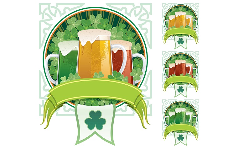 St. Patrick's Beer Illustration.
