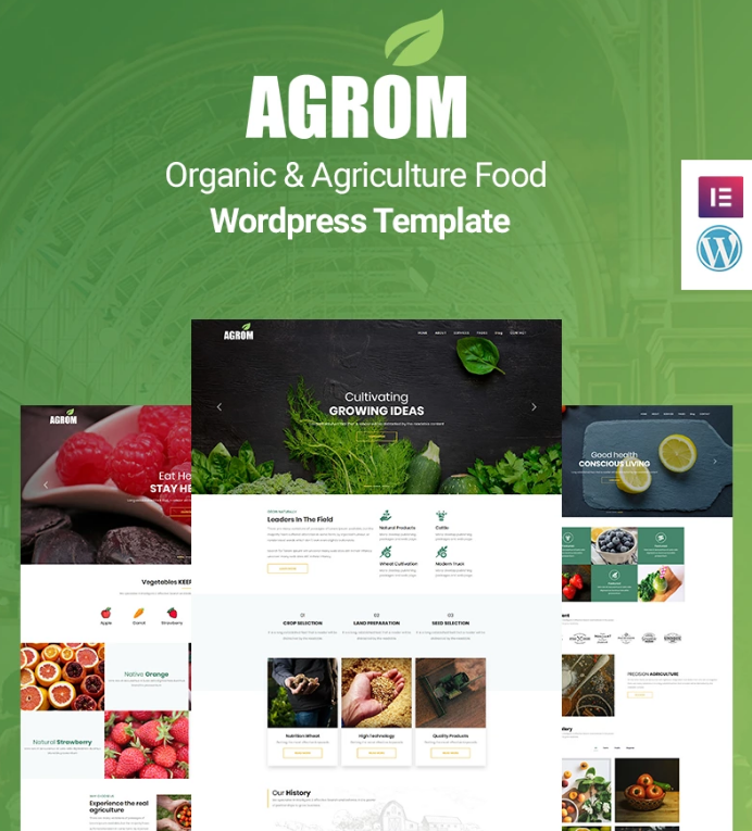 Agrom - Organic & Agriculture Food WP Theme