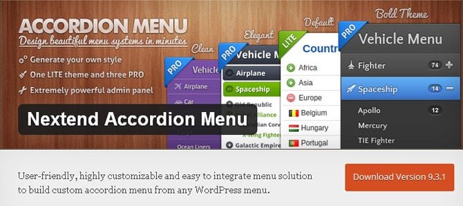 wordpress navigation menu plugin