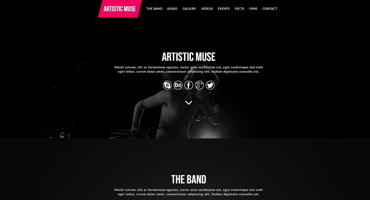 Artistic Band Muse Template