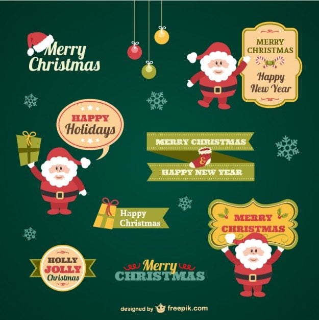 vintage-christmas-stickers-collection