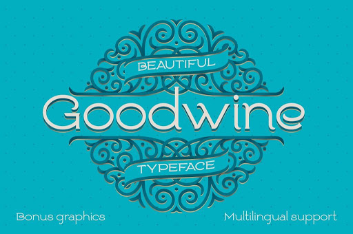Goodwine Font, Label, Mockup Font