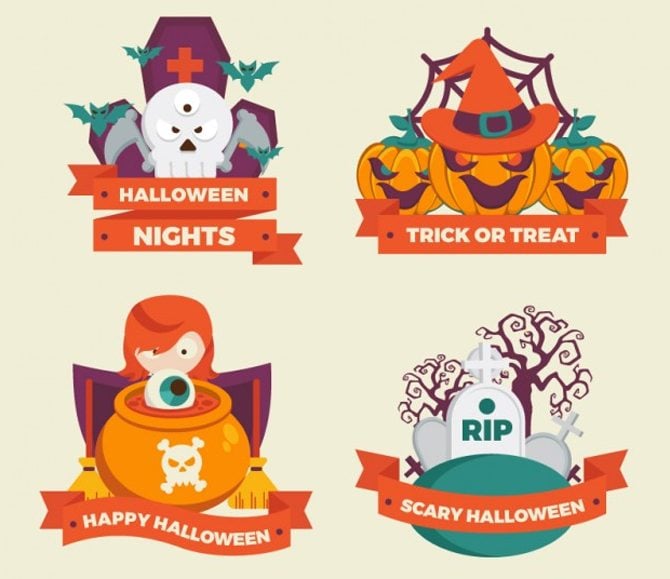 top halloween web design freebies