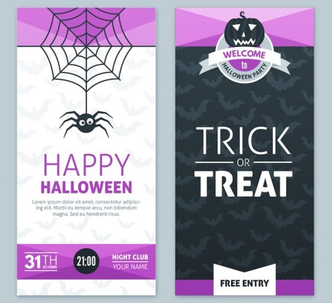 top halloween web design freebies