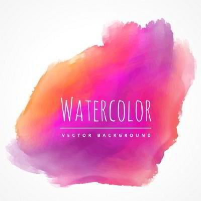 red and purple watercolor stain vector