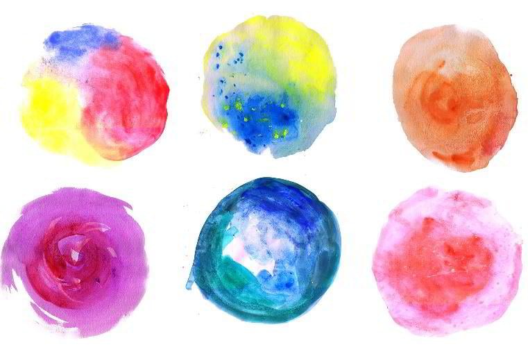 10 Watercolor Circle Textures