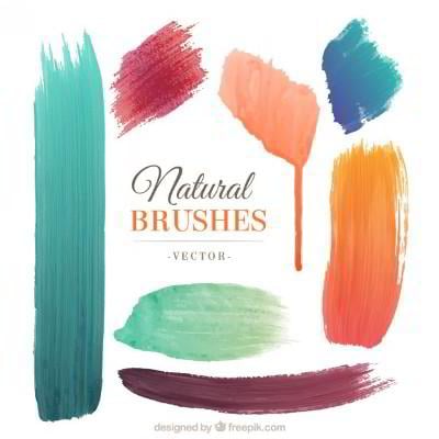 free watercolor vector brushes