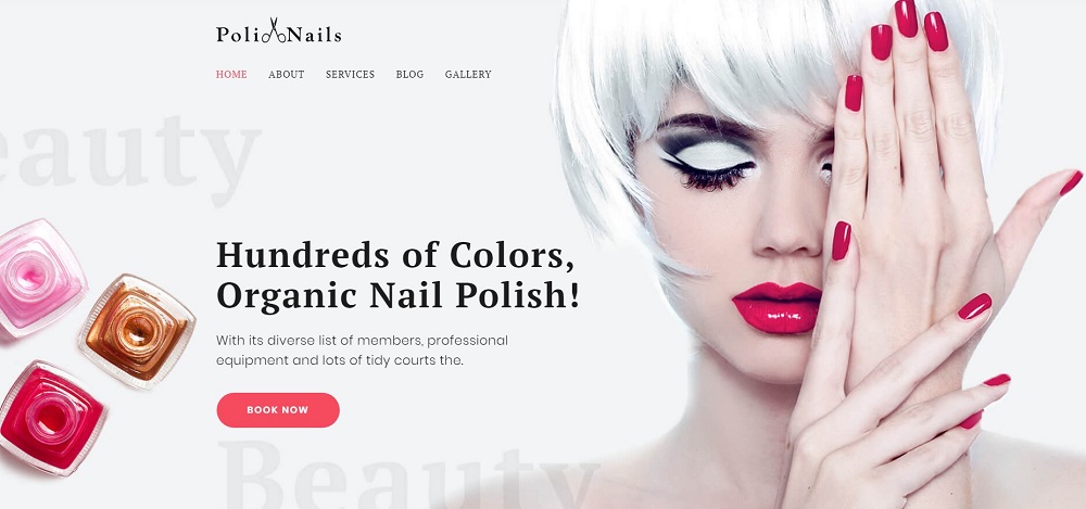 Poli Nails - Nail Salon with Great Widgets and Elementor WordPress Theme
