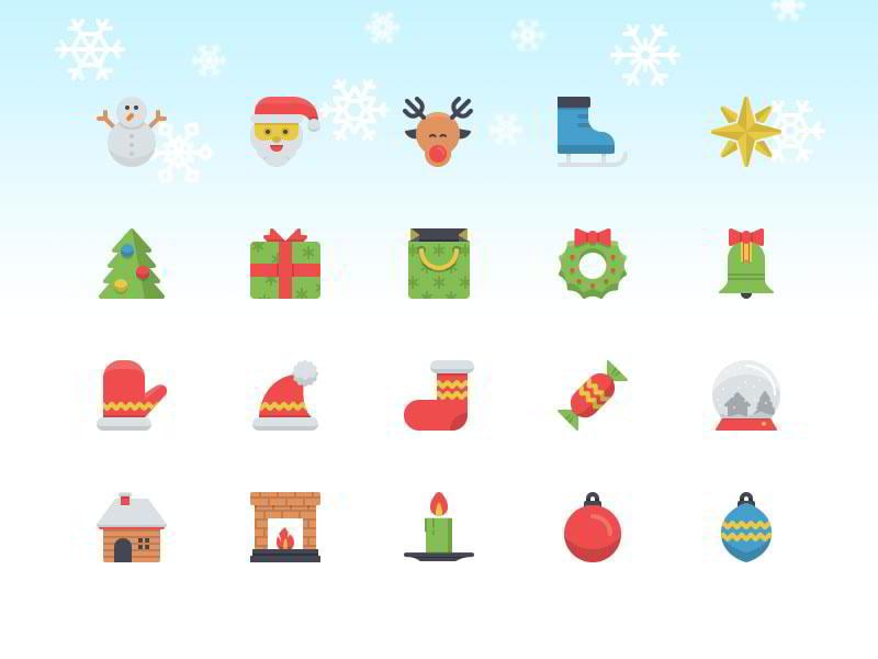 christmas-flatilicious-icons-by-zlatko-najdenovski