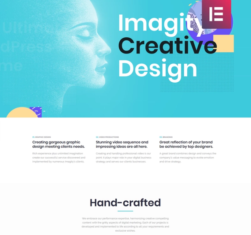 Imagity - Creative Minimal Elementor WordPress Theme