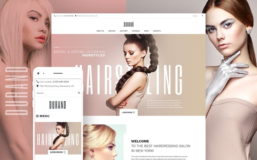 Durand - Beauty & Hair Salon WordPress Theme