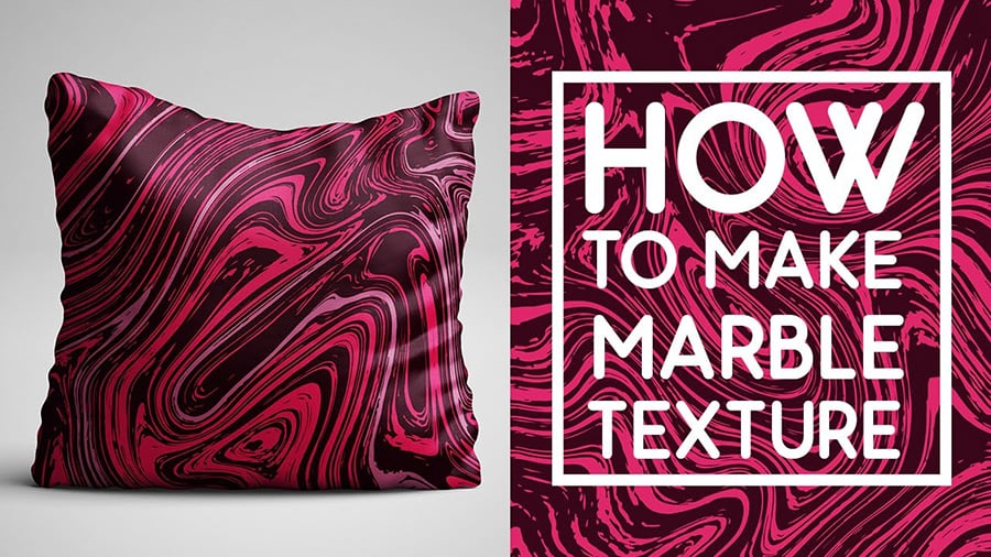 how to create liquid marble textures with photoshop and illustrator