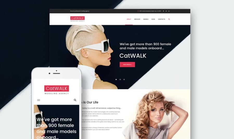 Catwalk- Fashion Modeling Agency Responsive WordPress Theme