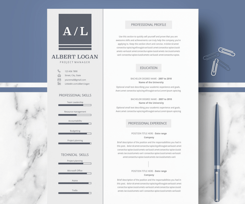 Microsoft Word Resume Template 2010 from www.templatemonster.com
