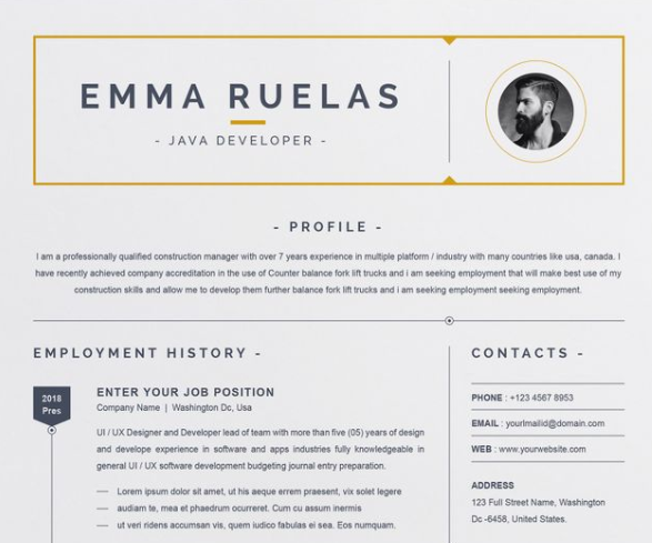 Executive Resume Template Download from www.templatemonster.com