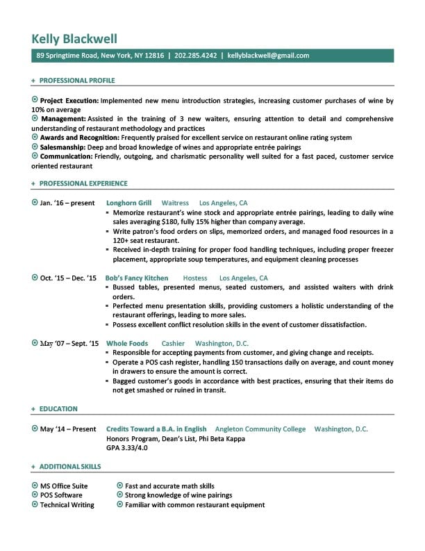 Classic Resume Template Word from www.templatemonster.com