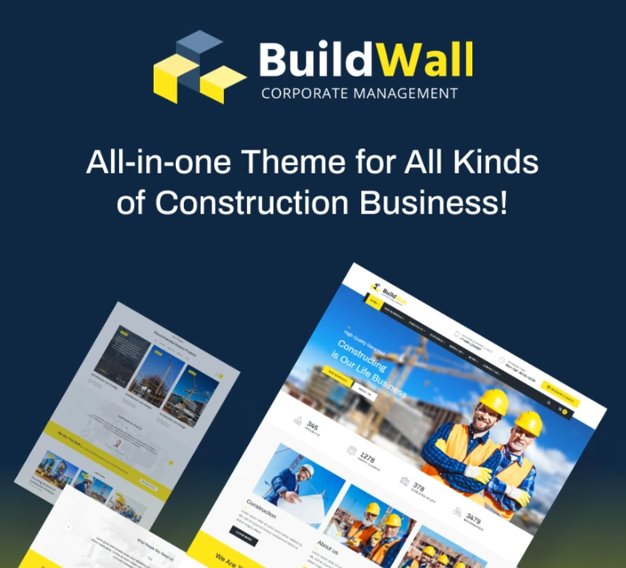 BuildWall - Construction Company Multipurpose WordPress Theme