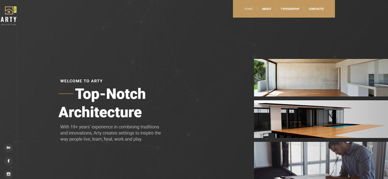 Free HTML5 Theme - Architecture Website Template.