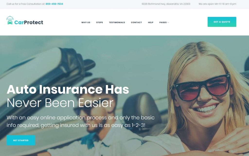Auto Insurance WordPress Theme