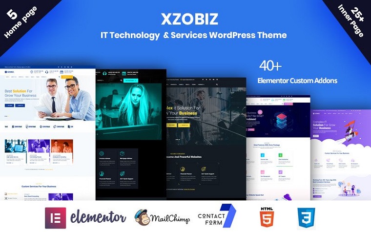 Professional Xzobiz WordPress Theme
