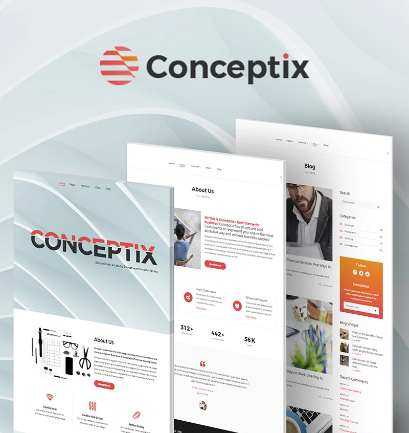 Conceptix - Art Studio WordPress Theme