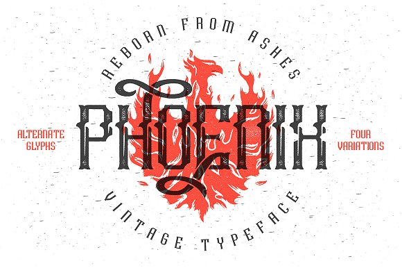 Phoenix typeface Font