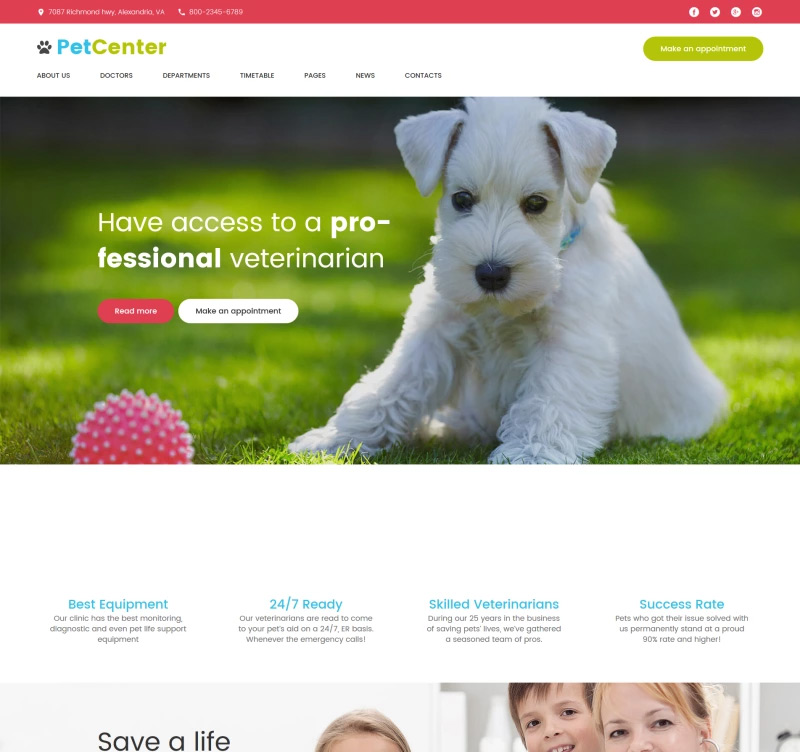 PetCenter — Animals & Pets Responsive WordPress Theme