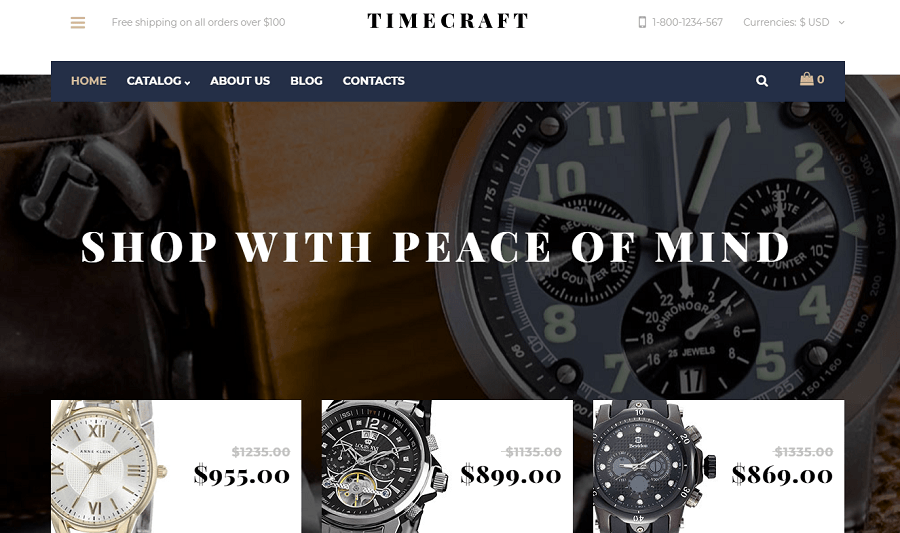 Timecraft- Responsive VirtueMart Template