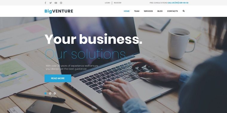 BigVenture - Business & Consulting Elementor WordPress Theme