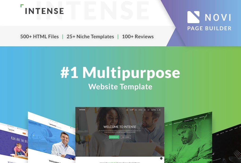 Intense Multipurpose Website Template