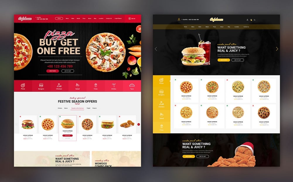 Cafehouse - Food Online Ordering eCommerce PSD Template