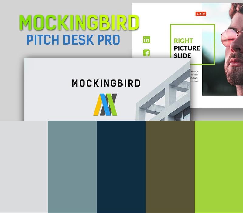  Mockingbird Pitch Desk Pro PowerPoint Template