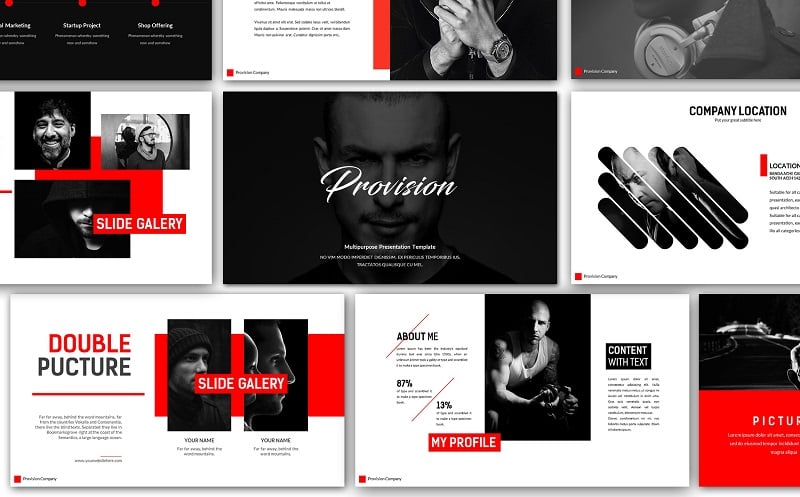 Provision Creative Presentation PowerPoint Template