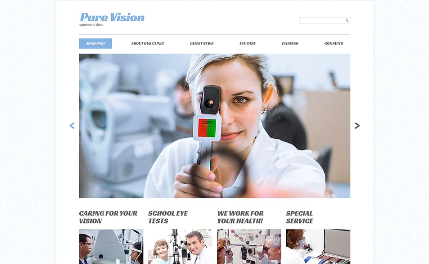 Pure Vision Website Template