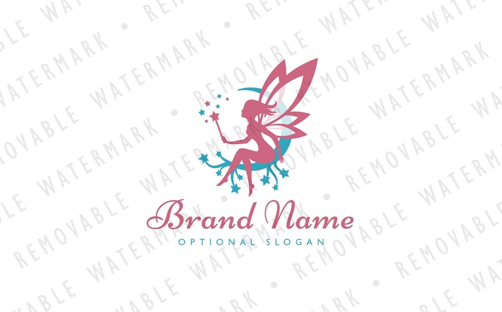 Magical Fairy Logo Template
