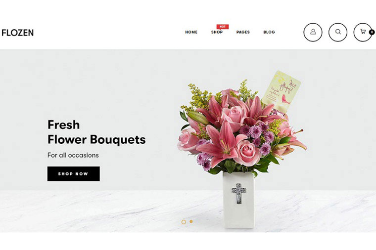 Flozen - MultiPurpose Flower Store Shopify Theme.
