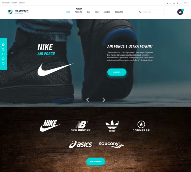 Hamintec - Luxury Quality Sneakers Store Shopify Theme