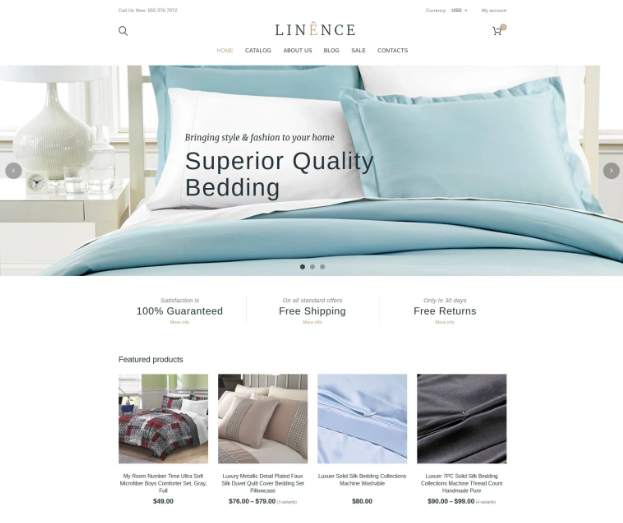 Linen & Lace Responsive Shopify Theme