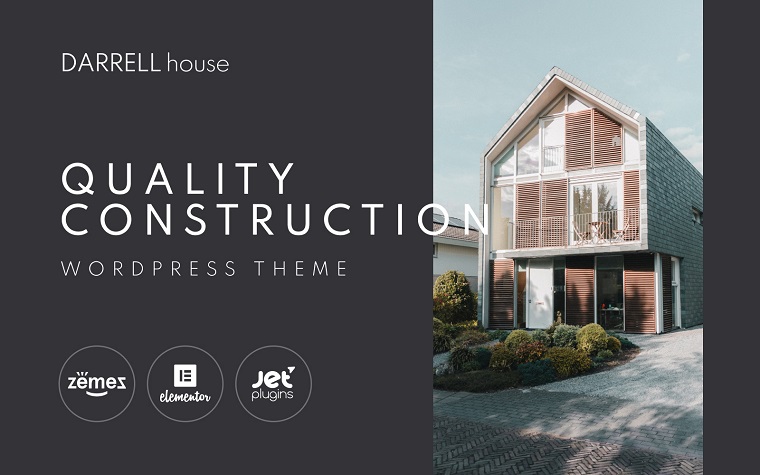 Darrell house - Quality Construction WordPress Theme.