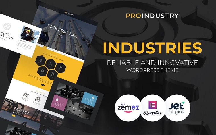 ProIndustry – Industrial Elementor Portfolio WordPress Theme