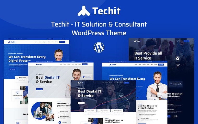 Techit – IT Consultant Elementor Portfolio WordPress Theme