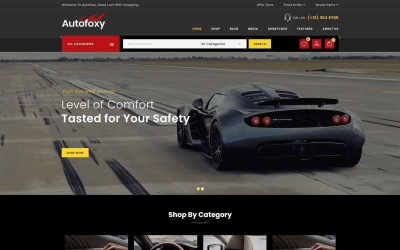 Autofoxy - Auto Parts Store WooCommerce Theme.