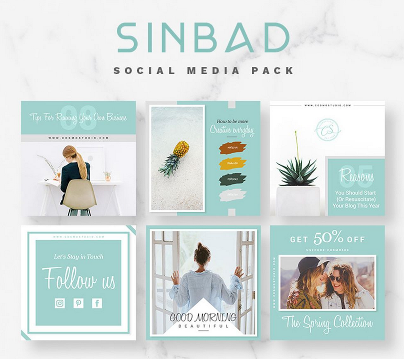 SINBAD Social Media Pack Bundle